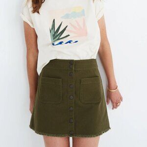 Madewell Station A line Mini Skirt. Size 2